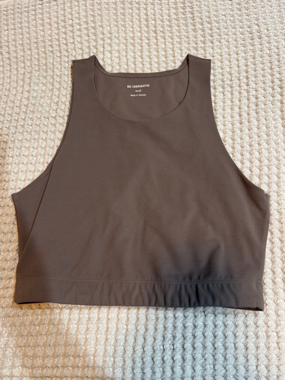 REI Tan Cropped Tank Top